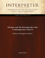 Women and the Priesthood in the - Barbara Morgan Gardner (5).pdf